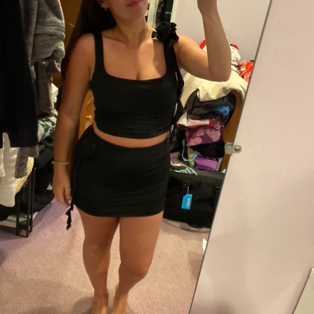 Trendy black 2 piece. Worn once!